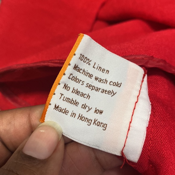 Fridaze Linen Redefined zip front swing 100% Linen jacket sz 1X red - Picture 5 of 7